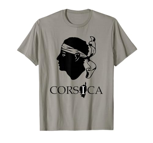 Corsica Île de France avec tête de Pirate Corse T-Shirt