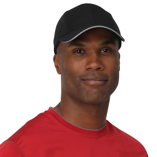 TrailHeads Performance Mens Running Hat - Lightweight, Quick Dry Workout Hats for Men - Athletic Sports Cap for Tennis, Gym