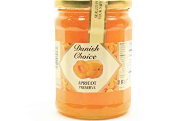 DANISH CHOICE Preserve Regular Sugar Glass Jar, 840923003711, Apricot, 24 Ounce