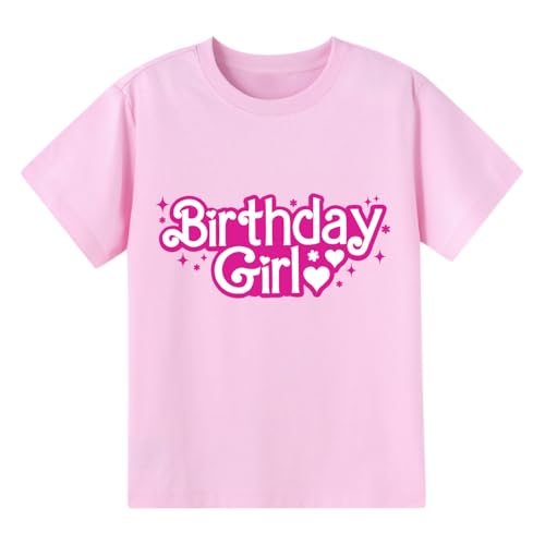 Birthday Girl Shirt 2nd 3rd 4th 5th 6th 7th Girls Happy Birthday Tshirts Cotton Tees Tops
