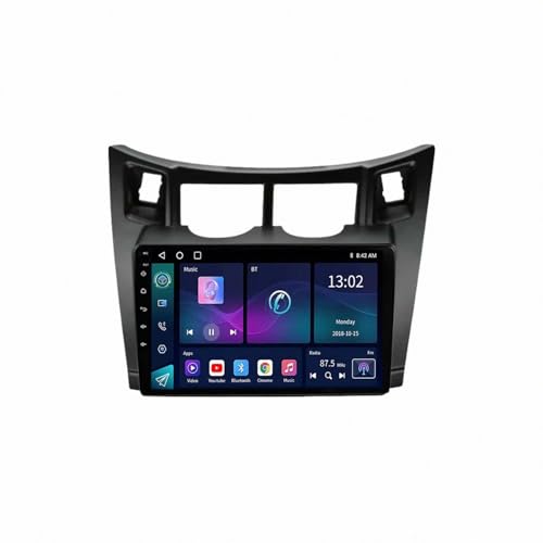 Radio 2 DIN CarPlay para Toyota Yaris 2005-2012 con pantalla táctil de 64GB y Bluetooth