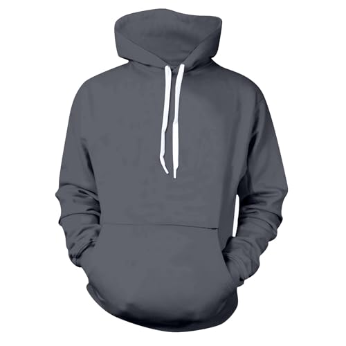 Ymosrh Men's Hooded Sweatshirts Athletic Workout Gym Hoodie Long Sleeve Pullover Sweatshirts with Pockets, M-4XL3
