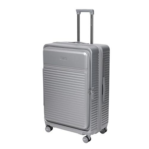 Image of VIP FLEX9010 Expandable Check-in Trolley Bag 78cm | Large | Hard Luggage | 8-Wheel Business Travel Suitcase with 15.6 inch Laptop Compatible | Flushed TSA Lock | 3 Years International Warranty (Grey)