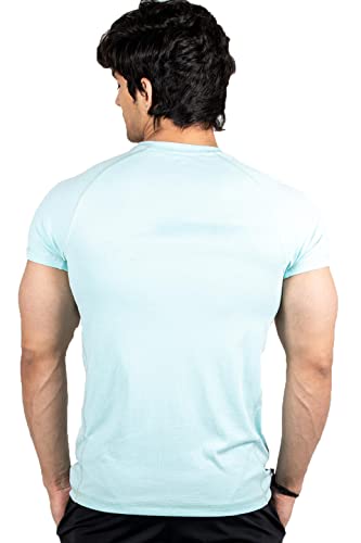 Image of FUAARK Men's Round Neck Slim fit Gym & Active wear Sports T-Shirt for Workout & Casual Wear