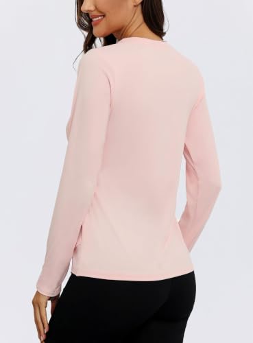 PINSPARK UV Shirt Damen UPF 50+ Langarm Sportshirt Leicht Yoga Laufshirt