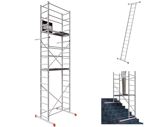 ALTEC AluCombine 3.0-600 | 6m | Alu Standgerüst mit Traverse und Wandanker | Baugerüst Arbeitsbühne Montagegerüst Anlegeleiter Treppengerüst