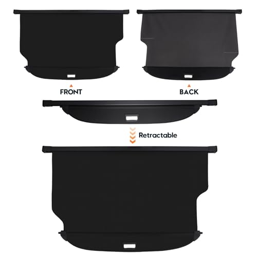 Image of Powerty Cargo Cover for 2020-2025 Kia Telluride, Canvas Trunk Cover Retractable Trunk Security Cover Privacy Shielding Shade for Kia Telluride