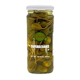 Sanniti Spanish Caperberries (Caper Berries) in Vinegar and Salt Brine - 16 oz