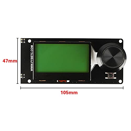 Lysee 3D Printer Parts & Accessories - Suitable for MKS MINI12864 LCD Display with SD Card Holder 3D Printer Accessories Supporting MarlinDIY - (Color: B)