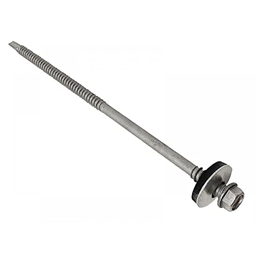 TechFast Light Duty Composite Sheet to Steel Roofing Screws | 5.5 x 100mm | Elementech | Box 100