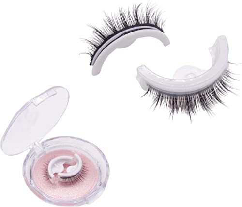 Self Adhesive Eyelashes, New Reusable Adhesive Eyelashes, Self Adhesive Eyelashes Reusable Self Sticking, 2 PCS Reusable Eyelashes Self Adhesive, Eyelashes Natural Look And Long Style#05