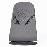 Bezug auf Babywippe. Bezug Belltop kompatibel mit BabyBjörn Wippe: Balance, Soft und Bliss. Babysitz Ergonomisch Babywippe. Hypoallergenic Steppuhn. (Grau)