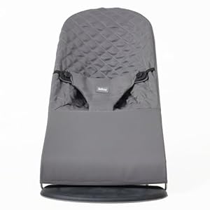 Bezug auf Babywippe. Bezug Belltop kompatibel mit BabyBjörn Wippe: Balance, Soft und Bliss. Babysitz Ergonomisch Babywippe. Hypoallergenic Steppuhn. (Grau)