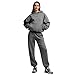MIANZHI Women's Sweatpants Athletic Joggers Baggy Pants Lounge Bottom Men's Fleece Pants 2025 Fall Fashion with Pockets Steel Grey