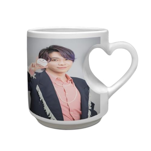 ミセス・グリーン・アップル 大森元貴 若井滉斗 藤澤涼架 66 マグカップ ハート型カップ カップ セラミック材料 耐高温性 滑り止め設計 繰り返し使用 水 お茶 飲料 個性 誕生日 新年 バレンタインデー ギフト