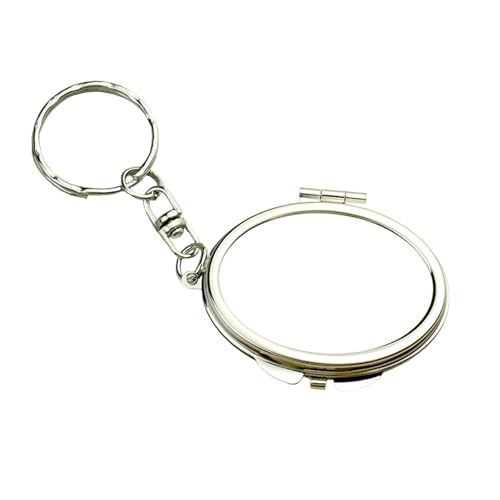 Compact Double Sided Miniature Glasses Keyring with Magnifier for Makeup Corrections on the Go Portable Travel Glasses Women's M