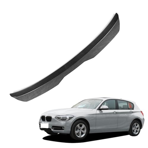 KizmiQ Alerón Trasero,para BMW 1 Series E81 E87 2005 2006 2007 2008 2009 2010 2011 118i 120i Hatchback ABS Carrocería Techo Trasero Spoiler Styling Maletero Coche Spoiler Accesorios,B/Carbon Fiber