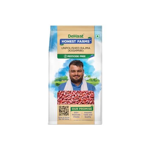 Image of DeHaat Honest Farms Pesticide Free Unpolished Rajma (Kashmiri) 500 GM