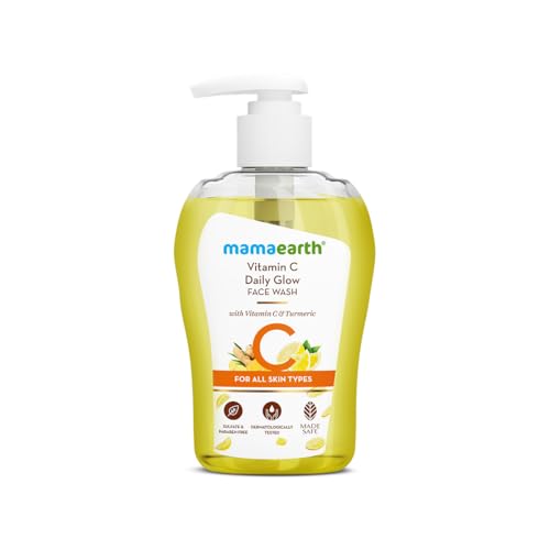 Mamaearth Vitamin C Face Wash for Women & Men 250ml- Toxin-Free &...
