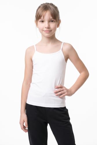 Image of Kurve Girl's Sleeveless Tank Top - Stretch Undershirts Cami Camisole, UV Protective Fabric, Rated UPF 50+ (Made in USA)