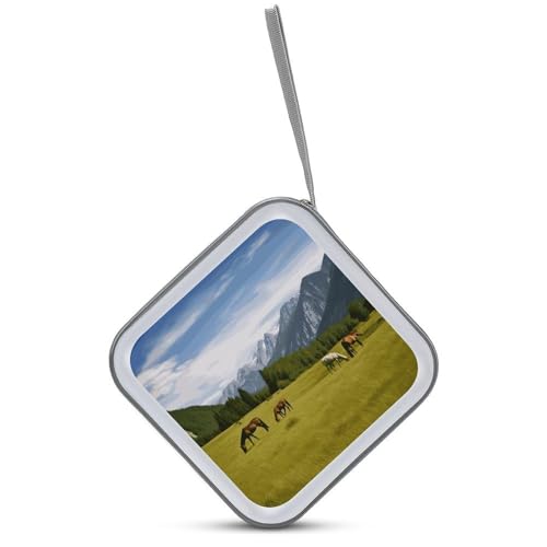 Carpeta de almacenamiento para 40 CD y DVD con funda rígida protectora 4