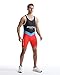 Viisendy Pro Men's Wrestling Singlets Athletic Supporters Sport Bodysuit Sleeveless Training Leotards Weightlifting Jumpsuits Red L