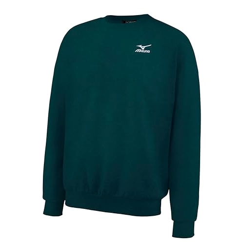 Mizuno Unisex Varsity Crew, Loose Long Sleeve Training Top, Ponderosa Pine, US Unisex XXXL