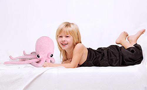 Ice King Bear Cute Big Eyes Octopus Large Stuffed Animals Plush Toy 22 Inches (Pink) #TOP4