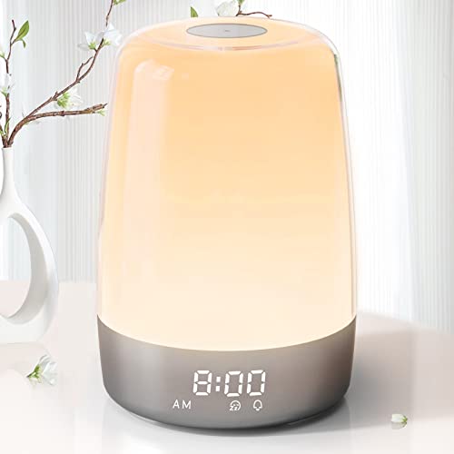 Sunrise Simulation Alarm Clock Wake Up Light For Heavy Sleepers Adults, Golspark Dimmable Sun Lamp Kid Bedroom Nursery Bedside Night Light Sleep Aid, 7 Rgb Lights, 7 Natural Sound Alarms, Snooze Timer #TOP8