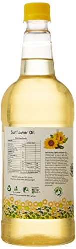 Image of Natureland Organics Sunflower Oil Bottle, 1 L & Premium Cow Ghee Jar, 1 L