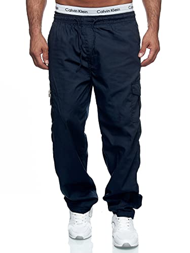 Image of THWEI Mens Cargo Pants Casual Drawstring Athletic Jogger Sports Outdoor Trousers
