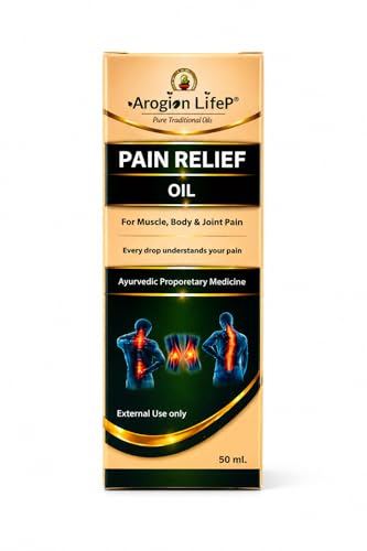 Image of Pain Relief Oil | Ayurvedic Herbal Formulation for Muscle and Joint Support | Natural Fast Absorbing Massage Oil for Back Neck and Knee Discomfort | 50ml | Pack of 1