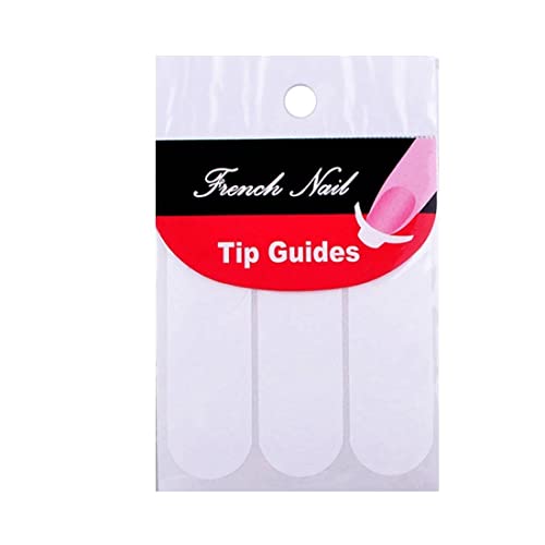 D.B.Z. ® Set of 10 Sheet Nail Art Decoration French Manicure Nail Art Tip Sticker/Tip Guide & Black Tweezers Rhinestone DIY Manicure Picking Tool