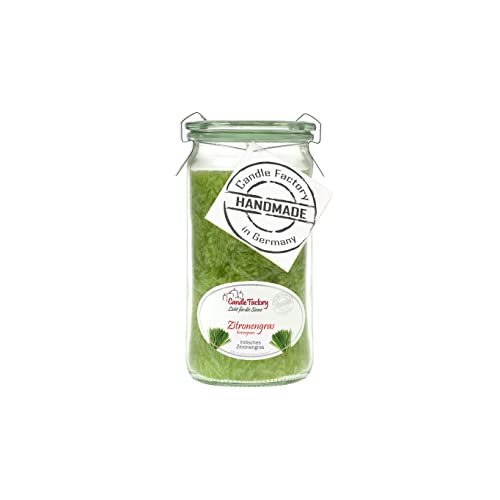 Candle Factory Weck® - Vela aromática (aroma de estearina vegetal, cristal resistente al calor, 70 horas de combustión, aroma de citronela) Cover