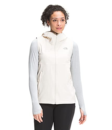 The North Face Women's Shelbe Raschel Hooded Vest, Gardenia White Heather, S