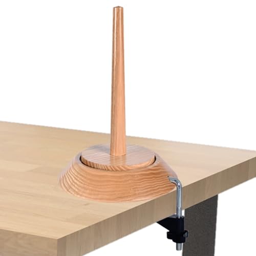 Image of BARVA Yarn Holder Set 22 Lb Capacity for Chunky Yarn w /Extra Spindle | Table Clamp for Max Stability | Bearing Spinner & Big Rubber Anti Slip Pads | European Crochet Accessories Fiber Crafts Pro Tools