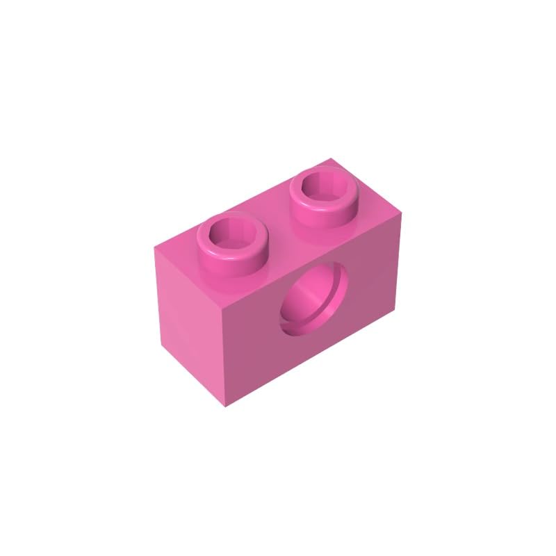 XYEIUGO 3700 Technology Brick Technic Brick 1x2 [1 Hole], 50 PCS — image 1