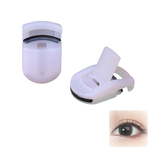 Image of 2PCS Eyelash Curler Portable Lash Curler Mini Travel Eye Lashes Curlers Professional Eyelash Curling Clip Makeup Tools