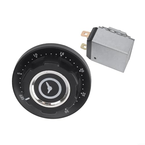 Interruptor temporizador mecánico para microondas 30 120 min Opciones de tiempo ajustables con notificación de campana AC250V 16A (30 minutos)