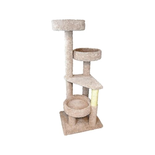 Torre para gatos robusta Maykoosh Taupe Neutral miniatura 1