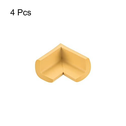 Image of uxcell Corner Guards Edge Protectors, 4Pack Foam Safety Bumper Thicken, 55mm /2.16 inch(L) for Furniture Corner Table Edge Guard, Wood Color