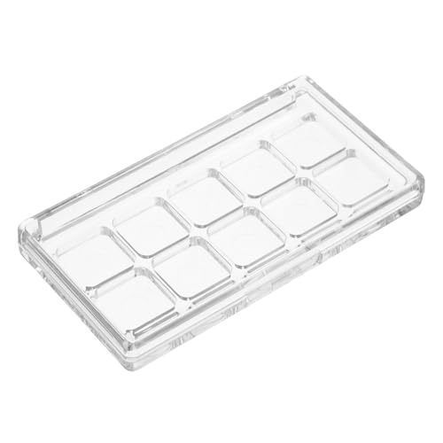 CIYODO Caja de embalaje de maquillaje contenedor de de lápiz labial paleta de lápiz labial portátil Paleta de sombra de ojos de viaje el plastico Transparente