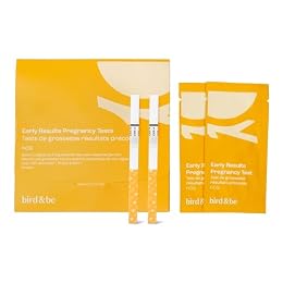 Bird&Be Early Result Pregnancy Test Strips (5 Count) — 10 MIU/mL High Sensitivity hCG, Early Detection Up to 5 Days Before Expected Period, Results in 5 Minutes, Includes Keepsake Result Card
