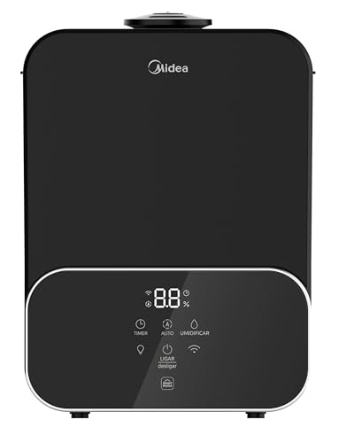 Umidificador Master Connect 6L Midea Bivolt-Difusor de aromas, três opções luzes, desligamento automático,wifi integrado e comando de voz, conectado com o Ar condicionado Midea AI Ecomaster