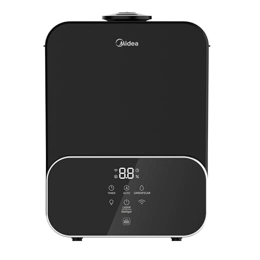 Umidificador Master Connect 6L Midea Bivolt-Difusor de aromas, três opções luzes, desligamento automático,wifi integrado e comando de voz, conectado com o Ar condicionado Midea AI Ecomaster