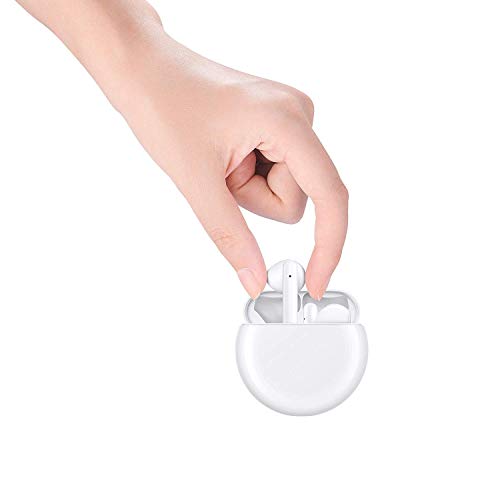 HUAWEI FreeBuds 3 - Wireless Bluetooth Earphone with Intelligent Noise Cancellation (Kirin A1 Chipset, Ultra-Low Latency, Fast Bluetooth Connection, 14mm Speaker, Quick Wireless Charging) (White)