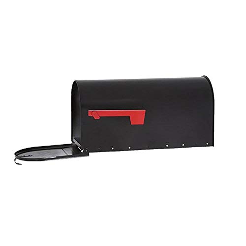 Gibraltar Mailboxes Elite Large Capacity Galvanized Steel Black, Post-Mount Mailbox, E1600B00