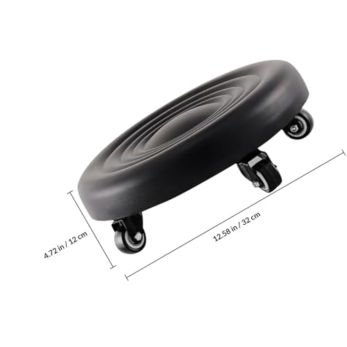 Tabouret à roulettes avec capacité de charge élevée en cuir PU durable