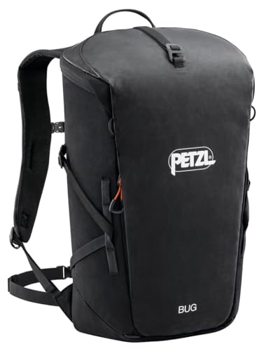 PETZL BUG Backpack - Backpack for Single-Day Multi-Pitch Climbing - Black