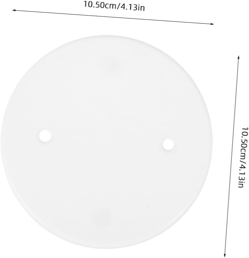 50pcs White Ceiling Blank Cover Plate Octagon Electrical Box Covers for Walls Ceilings for Oversize Box Openings Drywall Management